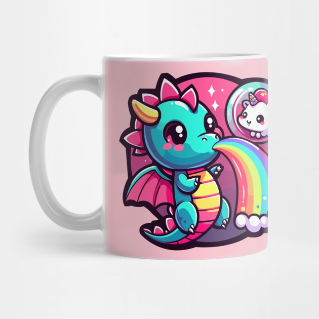 Rainbow Serenade: Baby Dragon's Magical Duo by diegotorres